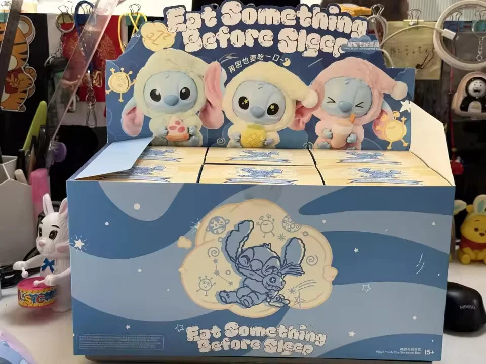 Stitch Eat Something Before Sleep Series Blind Box Toy Mystery Box Anime Figure Stitch Doll Pendant Ornaments Kid Christmas Gift