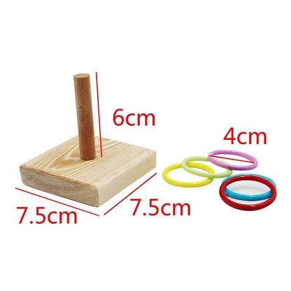 Bird Training Ring Toy Parrot Educational Toys Training Interactive Bird Supplies Bird Toys Random Color