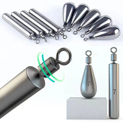 Tungsten Steel Fishing Weight Mold 1.8g 3.5g 5.3g 7g 10.5g cylinder Drop Shot Pendant Swivel Pesca Metal Jig Cast Tackle Sinker