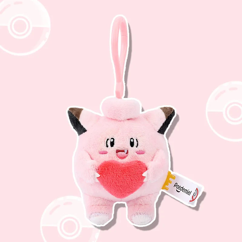 Pokemon Jigglypuff Charmander Gengar Squirtle Mimikyu Kawaii Plush Stuffed Toy Keychain Backpack Pendant Keyring Birthday Gifts