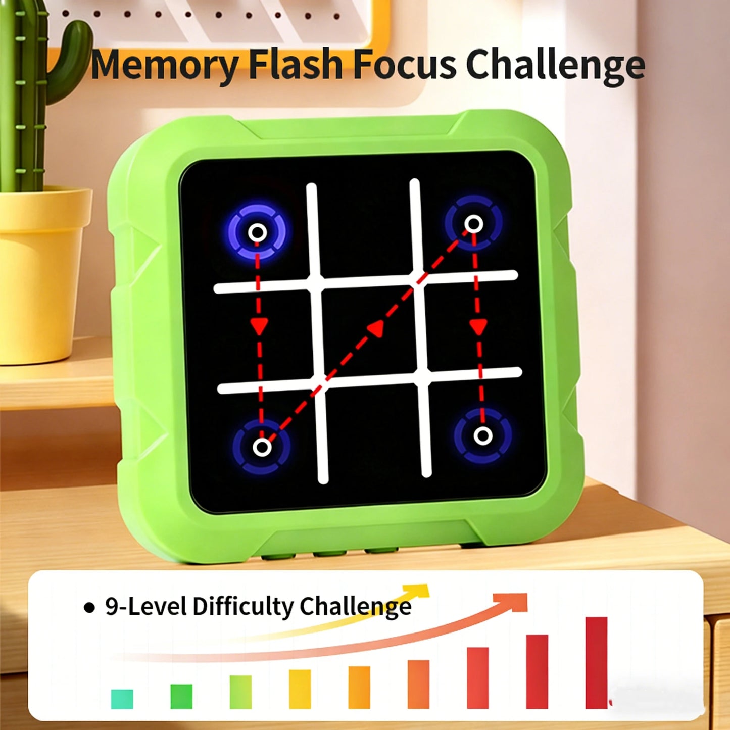 AI Electronic Chess & Tic Tac Toe Set-Educational Brain Teaser, Perfect Gift for Kids & Family Game Night