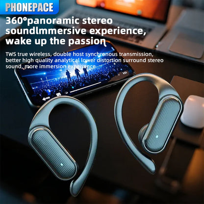 Wireless Bluetooth A520 Headset HD Sound Quality Stereo Universal Headset Touch Light Mini High Quality Earplugs Anti-Sweat