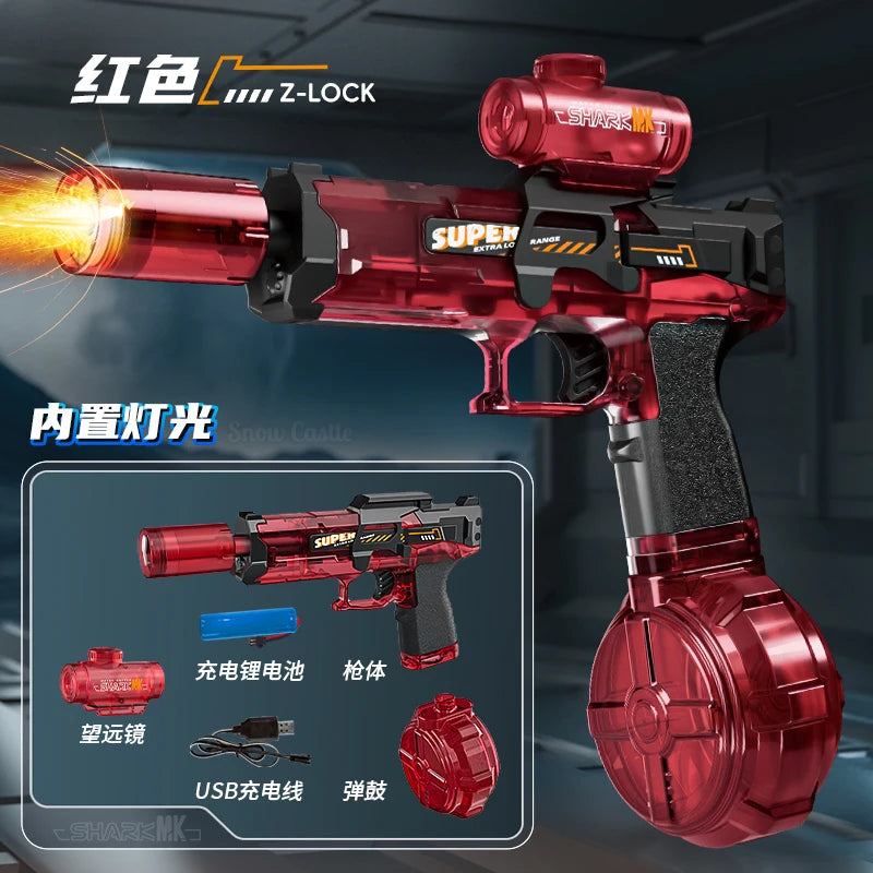 Electric Water Gun Toy Portable Automatic  Electric Burst Water Gun Kids Outdoor Water Toys