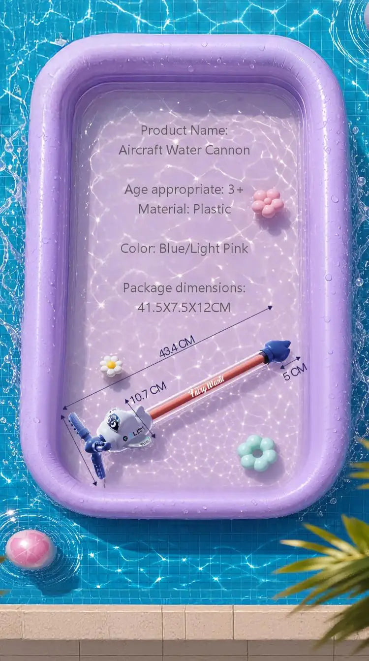 Magic Fairy Wand Water Gun Sparkling Summer Water Play Toy for Kids Adults Birthday Gift Water Battle Cannon