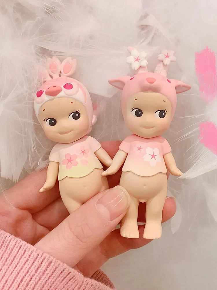 Sonny Angel Cherry Blossom Series Pink Blind Box Toys Anime Action Figure Model Original Ornament Children's Birthday Gifts