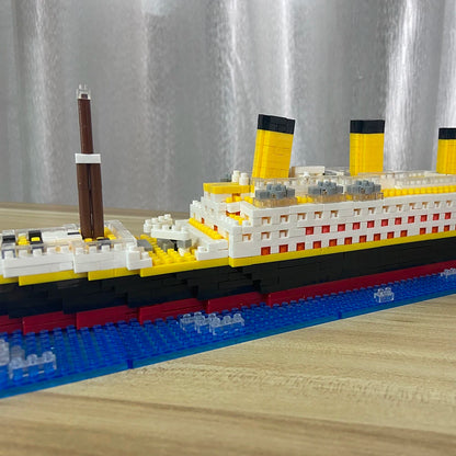 KNEW BUILT 6 Kinds Titanic Model Cruise Ship Building Block for Adult Micro Mini Brick Toy Perfect Gift Entertainment Decoration