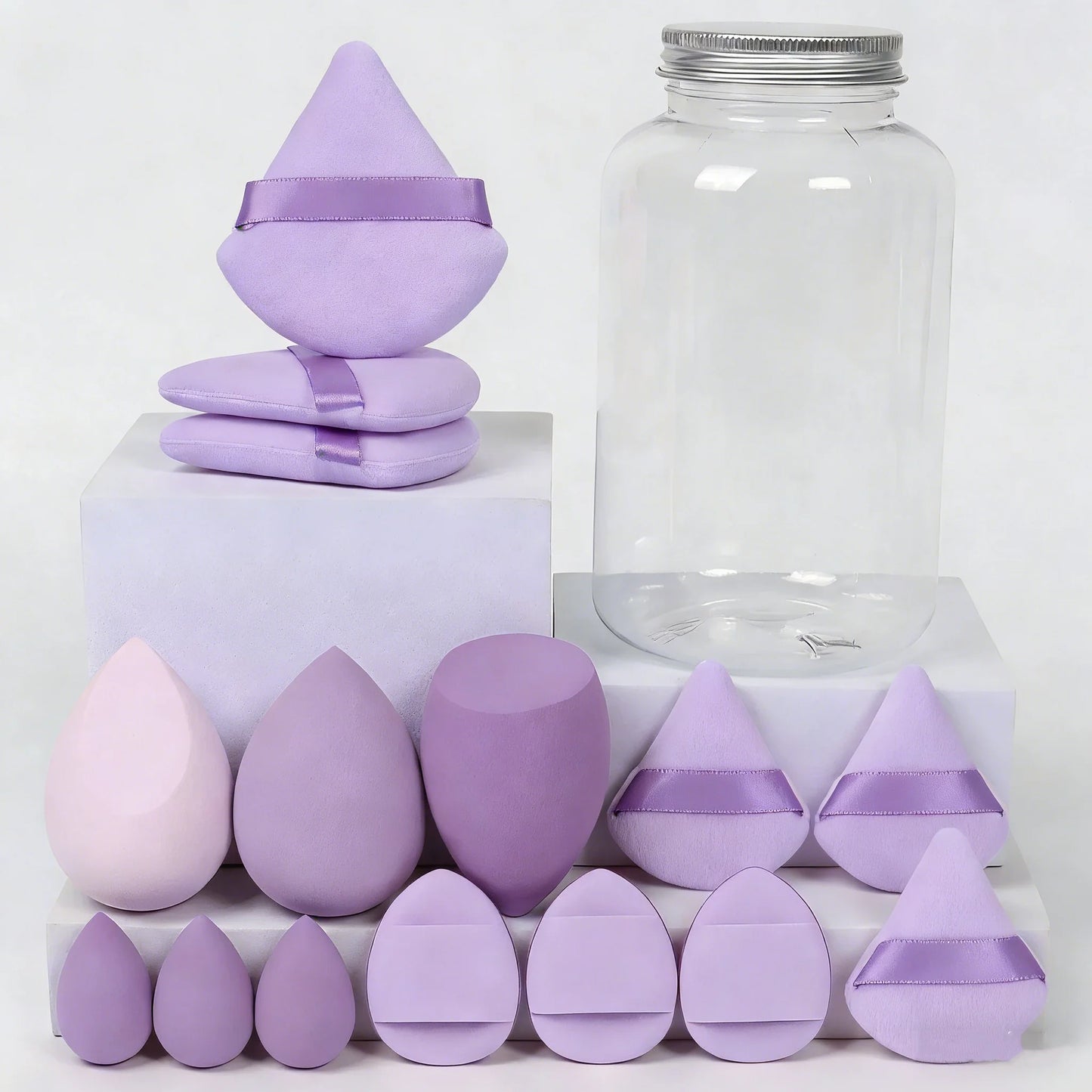 12pcs/15pcs Makeup Sponge Beauty Egg Cosmetic Blender Super Soft Foundation Sponges Powder Puffs Women Make Up Tools Accessories