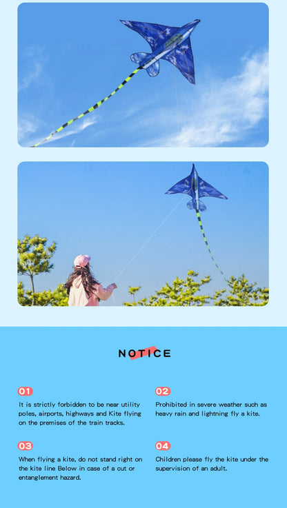 YongJian Plane Kites With Handle And Line Good Flying kites for kids ages 14+Outdoor Fun Sports kites