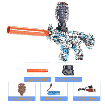 M416 Electric Gun Blaster Toy Gun AK Pistol Shooting Sport Game Outdoor High Speed Rechargeable Outdoor Game Parties For Adult