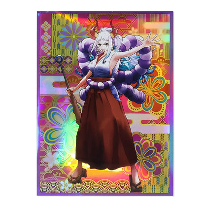 60Pcs 67x92mm Anime One Piece Card Sleeves Ace Luffy Zoro Shanks Empress Nami OPCG PTCG /MTG/PKM Trading Cards Protector Case