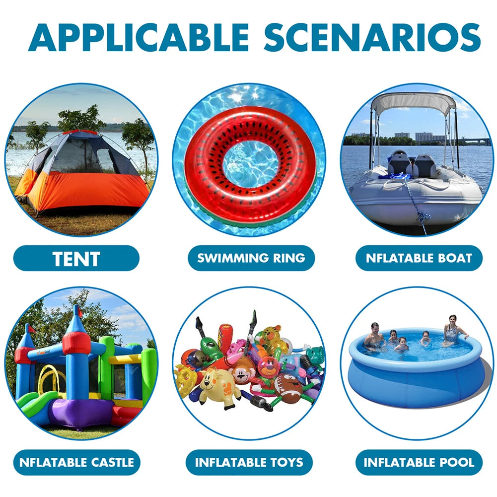 10-100pcs Pool Liner Repair Kit Underwater Repair Kit Sturdy Waterproof Air Mattress Patch Self Adhesive Pvc Inflatable Repair P