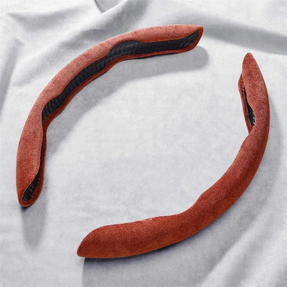 Suede Universal 38CM Car Steering Wheel Booster Cover Non-Slip Auto Interior Steer Protector Decoration Accessories