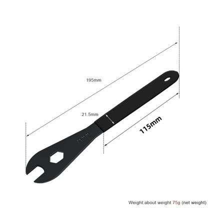 Bicycle Pedal Wrench 15mm Durable For MTB Mountain Bike Hubs Install Remover Removal Spanner Road Cycling Repair Tools ﻿