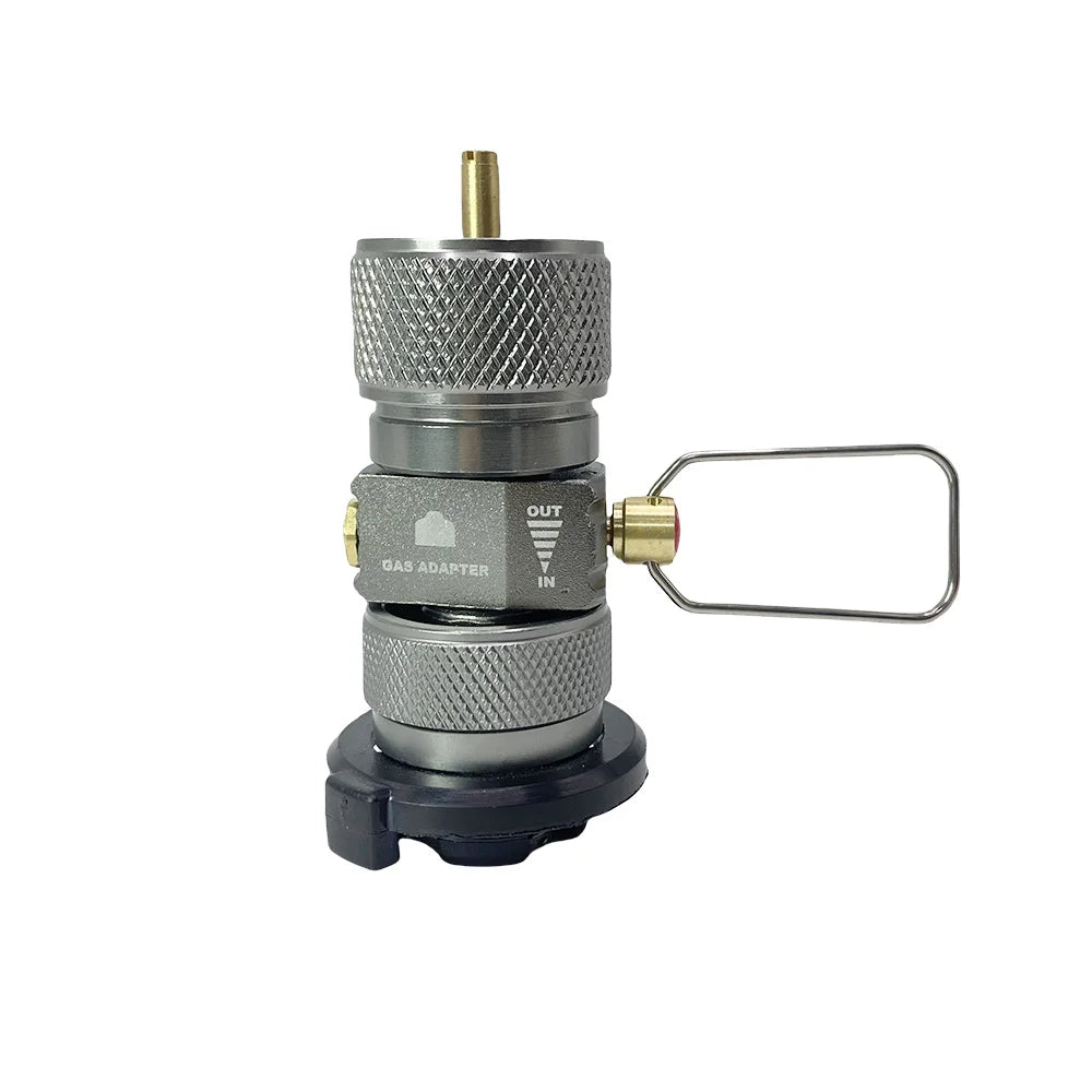 Camping Gas Tank Intercharge Conversion Valve Butane Adapter Gas Saver Plus Gas Convertor Shifter Refill Flat Tank Adapter