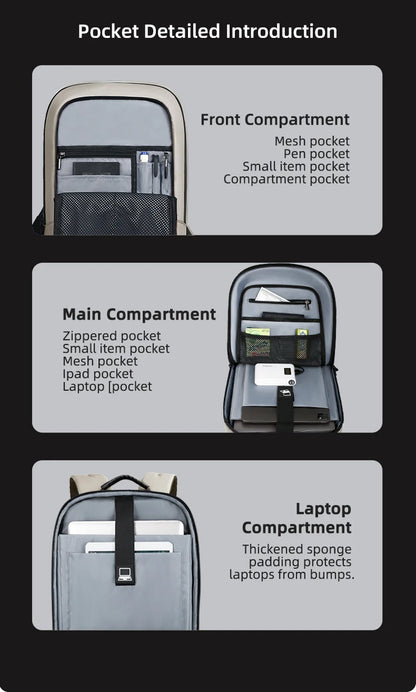 Heroic Knight Men's Daily Laptop Backpack Lightweight Minimalist Commute Office Daypack Women Waterproof Business Trip Schoolbag