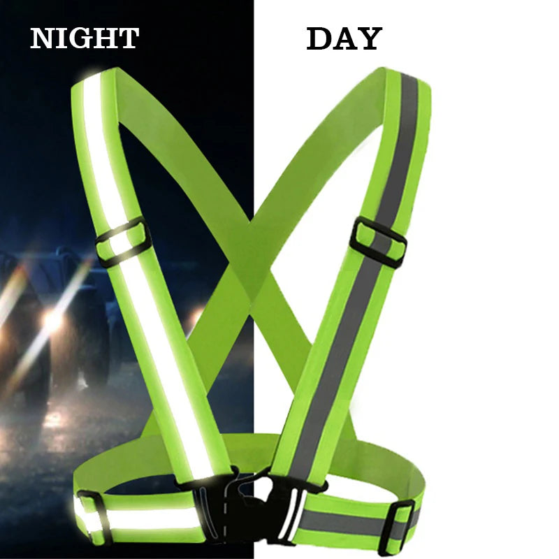 Reflective Safety Vest - High Visibility Vest Adjustable Straps for Outdoor Jogging, Cycling, Walking and Riding