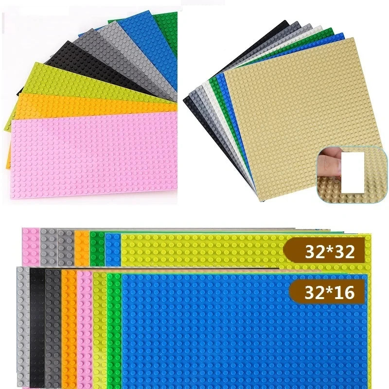 Single Double Sided Classic Base Plates Blocks Plates  32x32 16x16 16x32 Dots DIY Simulated scene Building block base Toy