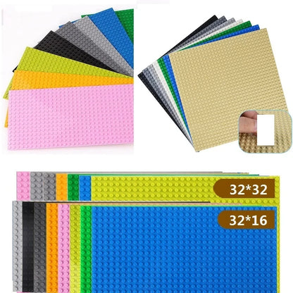 Single Double Sided Classic Base Plates Blocks Plates  32x32 16x16 16x32 Dots DIY Simulated scene Building block base Toy