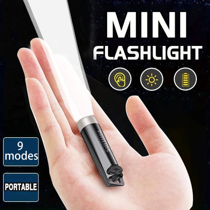 PHILIPS 2025 NEW SFL1121 EDC Flashlight LED Rechargeable Mini EDC Keychain Flashlights Camping Lamp For Hiking Self Defense