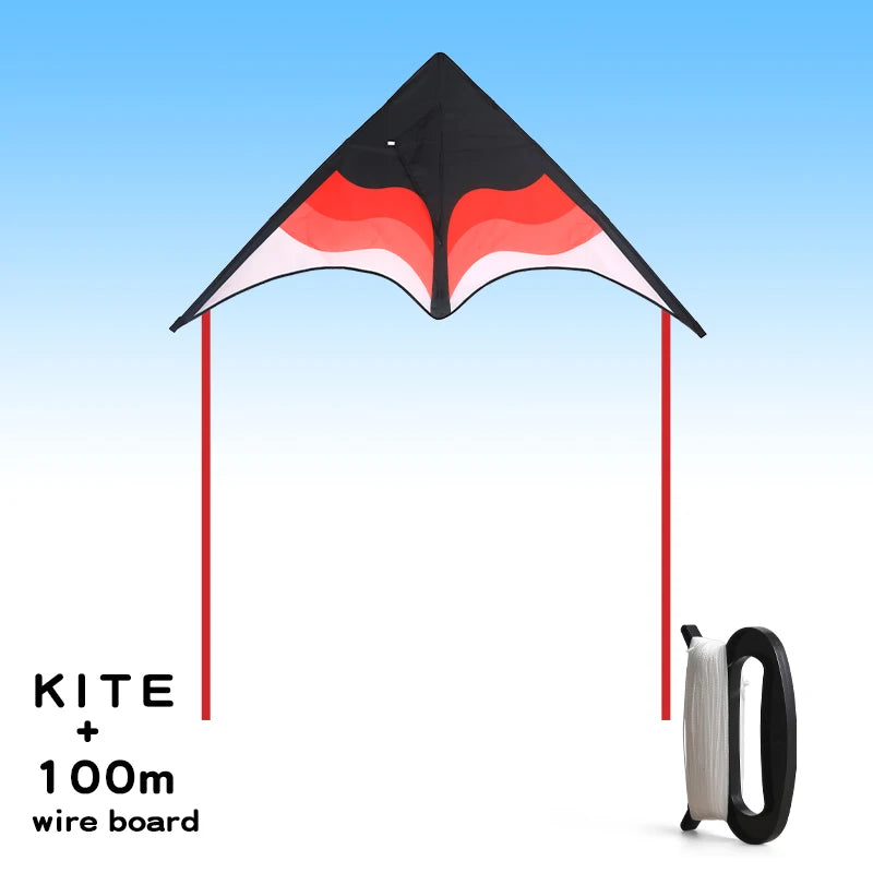 YongJian Large Beach Delta Kite for Adults  Extremely Easy to Fly for Beginners Comes with 100m String Kite Handle