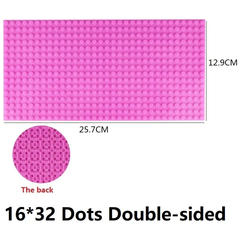 Single Double Sided Classic Base Plates Blocks Plates  32x32 16x16 16x32 Dots DIY Simulated scene Building block base Toy
