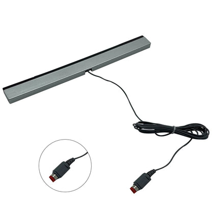 Wired Motion Sensor Receiver with Extension Cord Wired Motion Sensor Bar Wired Remote Sensor Bar for Nintendo Wii Wii U Console