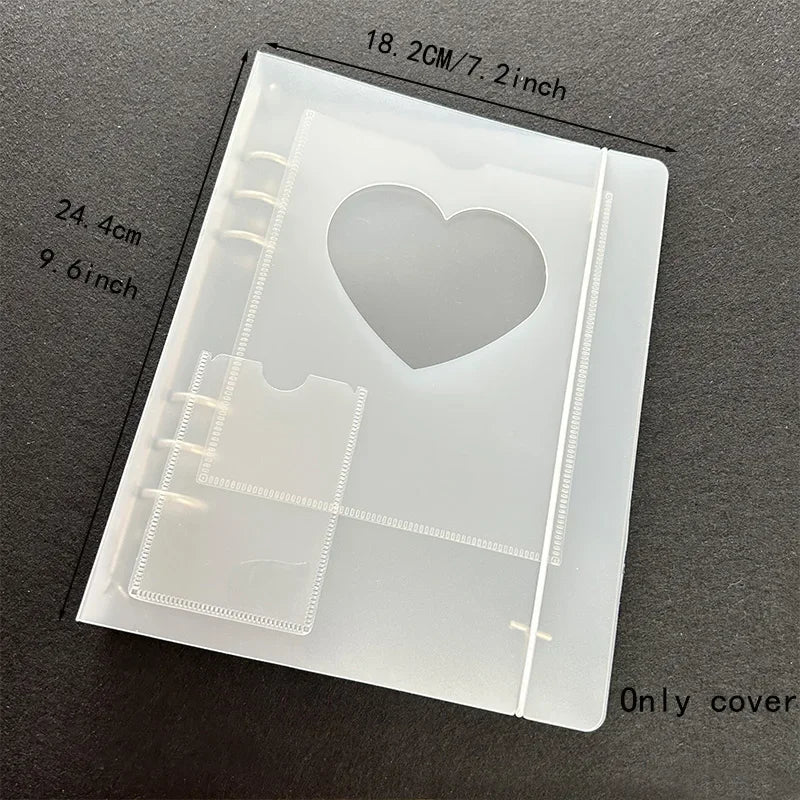 A5 Photocard Binder Cover Kpop Photo Album Simple Card Binder Collect Book Loose-leaf Photocard Album Kpop Card Binder