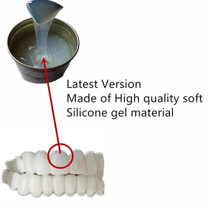 SowSmile Silicone Gel Perfect Smile Dental Hygiene Upper Lower Fake Teeth Cover Veneers Dentures Braces Whitening Products Mold