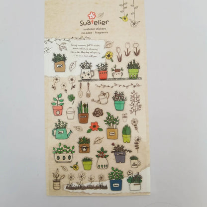 Korean Import Suatelier Travel Home Life Study Friend Stickers Scrapbooking Diy Journaling Diary Stationery Sticker School Gift
