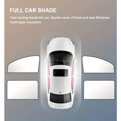 Universal Magnetic Window Shades 2pcs Set for Cars Heat Reduction Privacy Protection Auto Sunshade Car Accessory