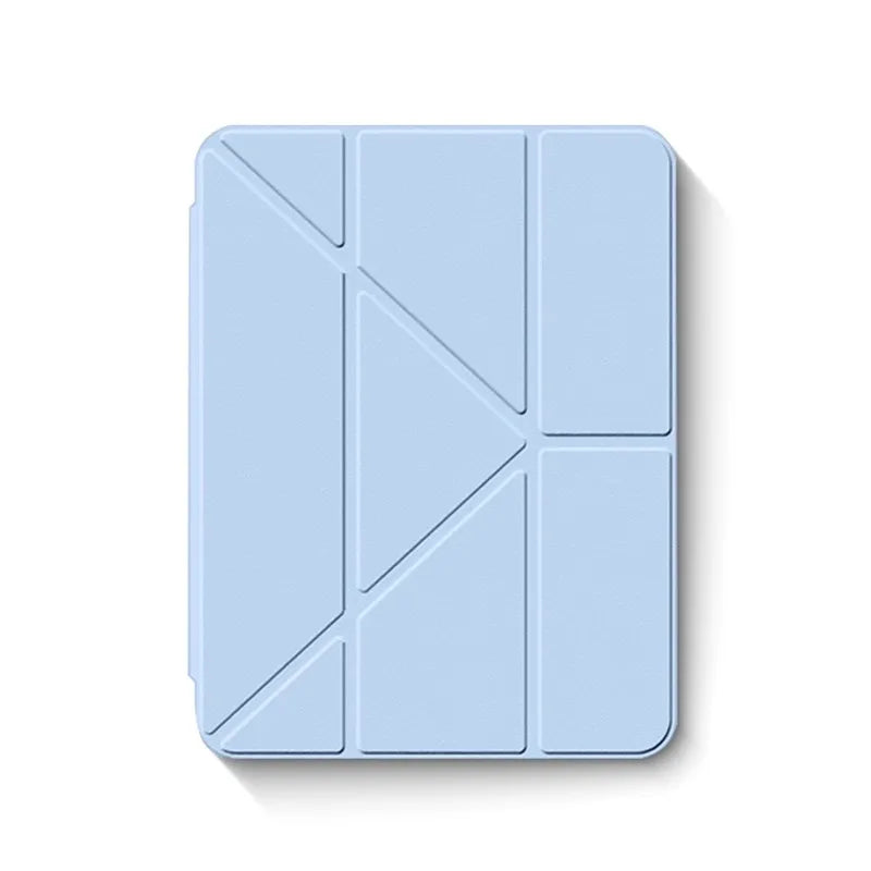 3+Y-fold Flip Clear Cover For iPad Air 4 5 6 7 11 For Air 2 9.7 Pro 11 Mini 6 7 Start Case For 10th 11th Gen 2025 7/8/9 10.2