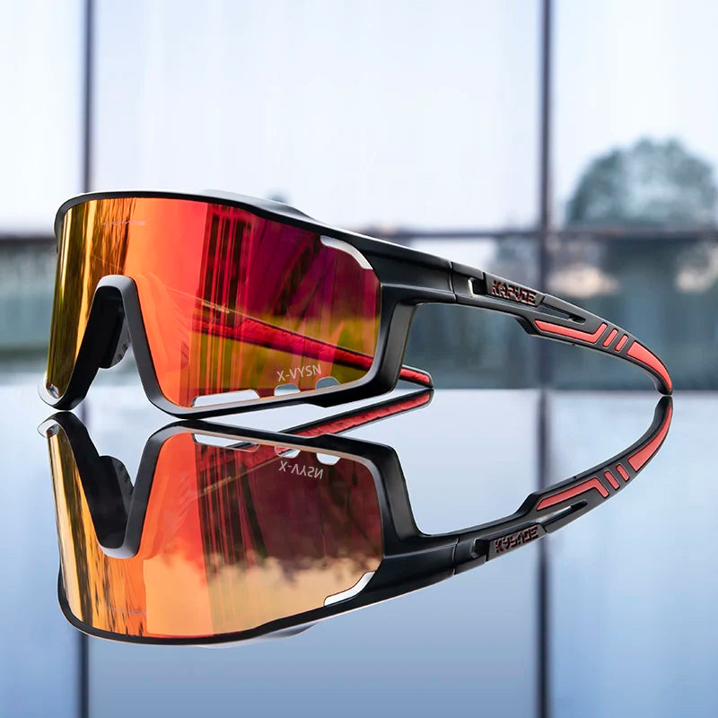 Kapvoe Cycling Glasses MTB Riding Running Sunglasses UV400 Skiing Fishing Climbing Goggles Man Woman Bike Bicycle Eyewear