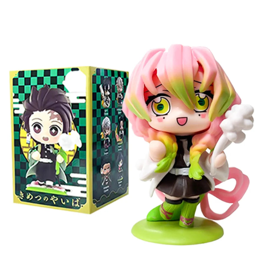 Demon Slayer Tanjiro Kamado Nezuko Anime Cartoon Figure Blind Box Creative Personalized Statue Model Ornament Surprise Gift Box