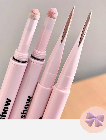 2 In 1 Glitter Matte Aegyosal Pen Brightening Highlight & Shadow Stick Dual End Eye Makeup Lying Silkworm Eyeliner Gel Pencil