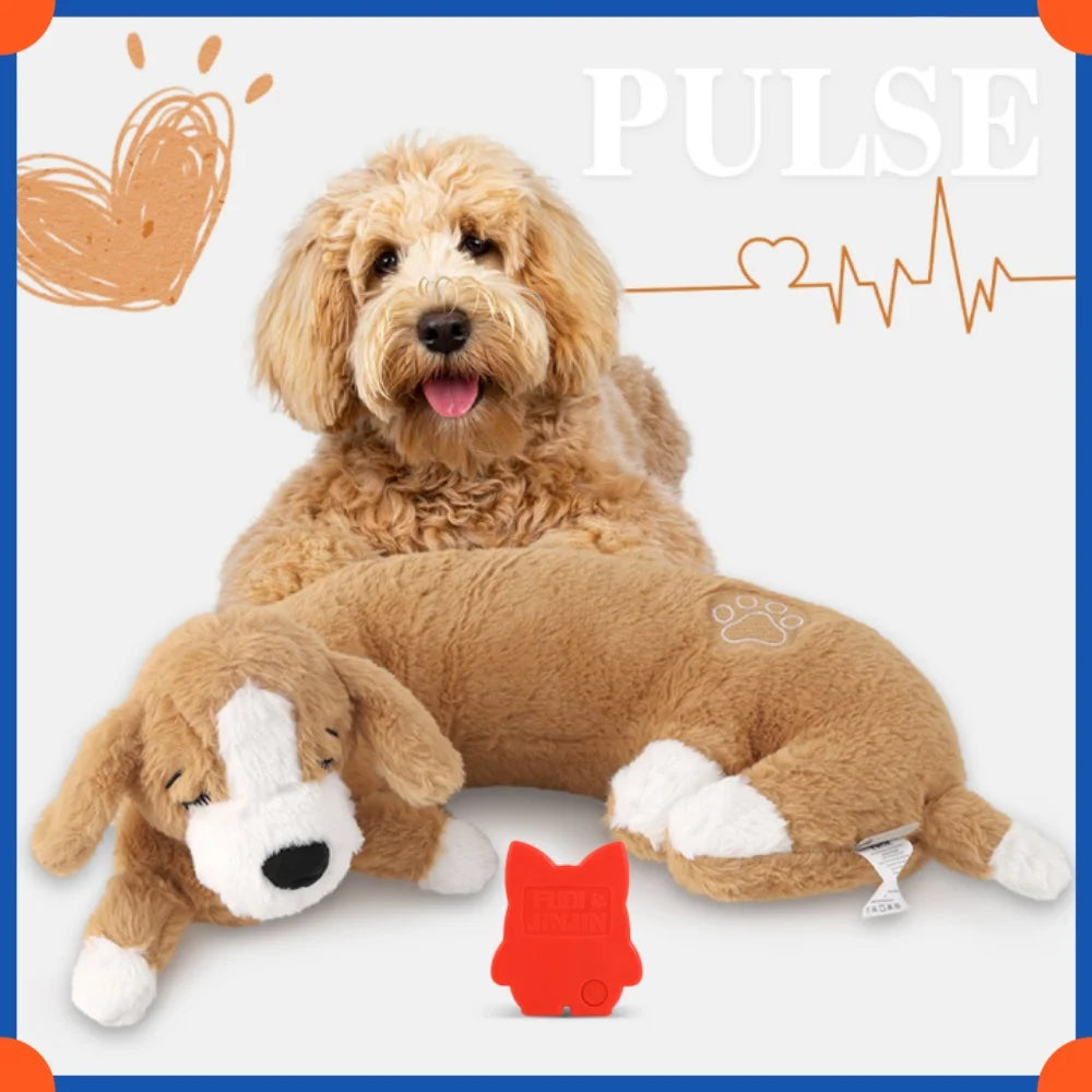 Plush Puppy Heartbeat Toys, Birthday Gifts, Rich Dog Puzzle Toys, Behavior Training, 16 Christmas