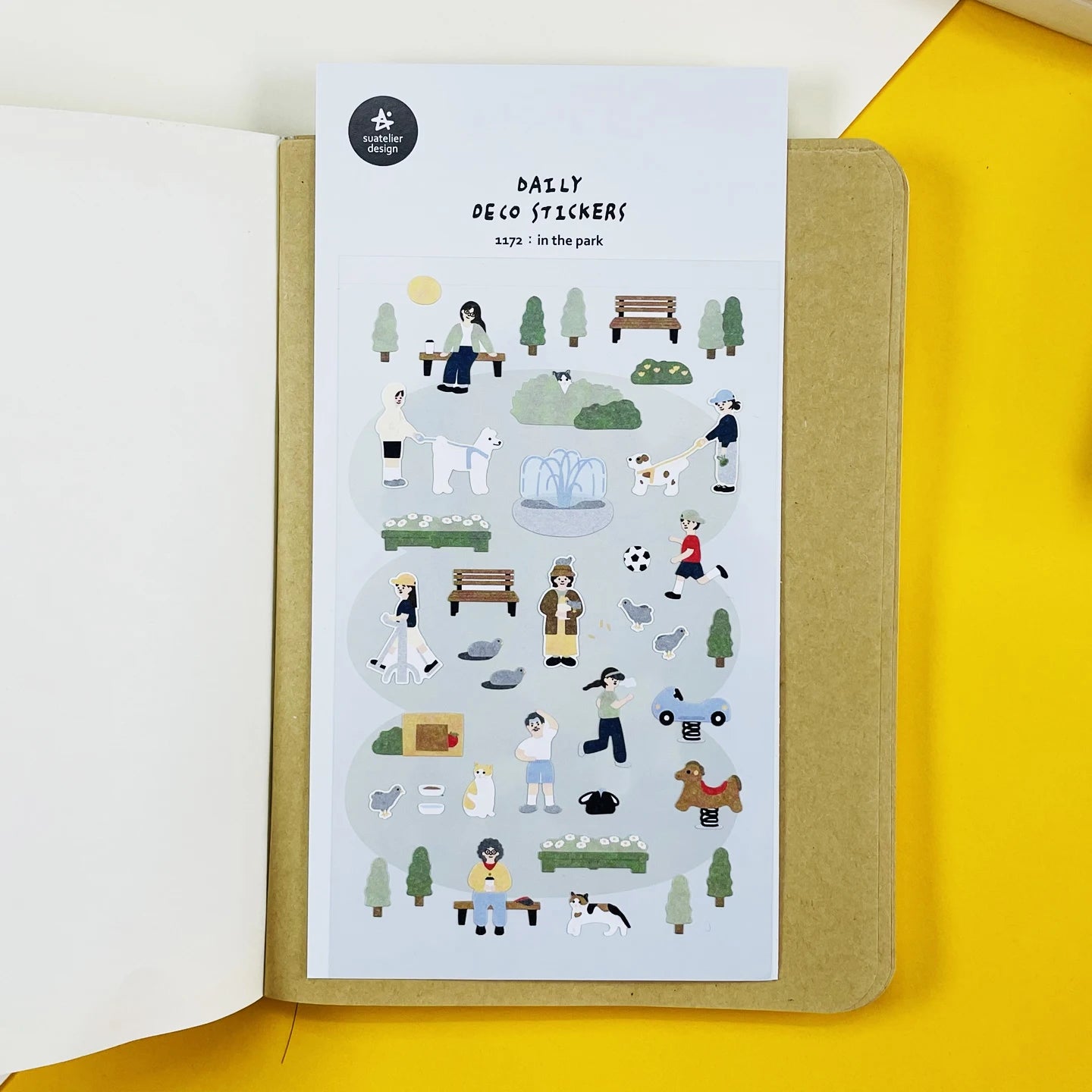 Korean Import Suatelier Travel Home Life Study Friend Stickers Scrapbooking Diy Journaling Diary Stationery Sticker School Gift