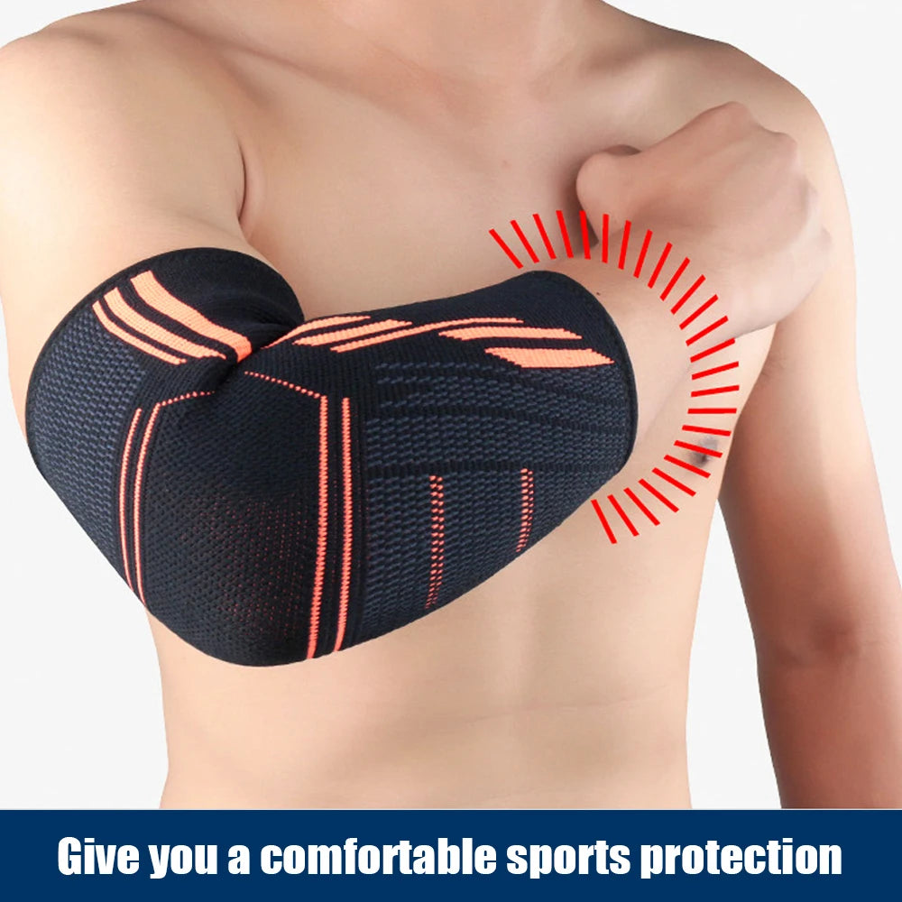 Elbow Support Elastic Gym Sport Elbow Protective Pad Absorb Sweat Sport Basketball Volleyball Tennis Arm Sleeve Elbow Brace