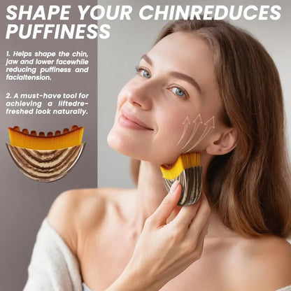 New Lymphatic Contour Face Brush, Lymphatic Drainage Massager for Face,Ergonomically Designed to Fit The Skin Precisely and Reli