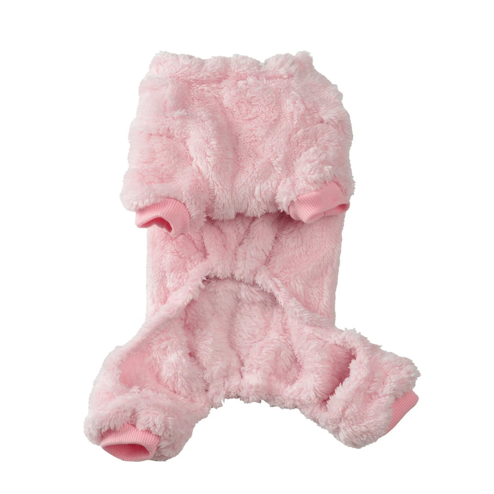 Soft Dog Clothes For Winter Warm Puppy Jumpsuit With D-ring Flannel Fleece Pets Sweater For Small Medium Dogs Yorkshire Pug Coat