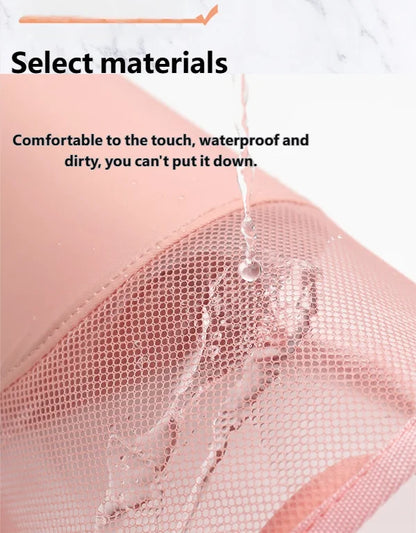 HOMEFISH 1 Pc Stand Cosmetic Bag for Women Clear Zipper Makeup Bag Travel Female Makeup Brush Holder Organizer Toiletry Bag
