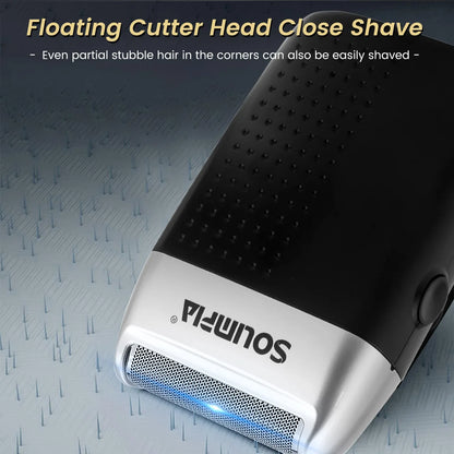 Solimpia Hair Clippers Set Machine Oil Head Carving Digital Display Haircut Scissors Electric Pusher Three-Piece Set