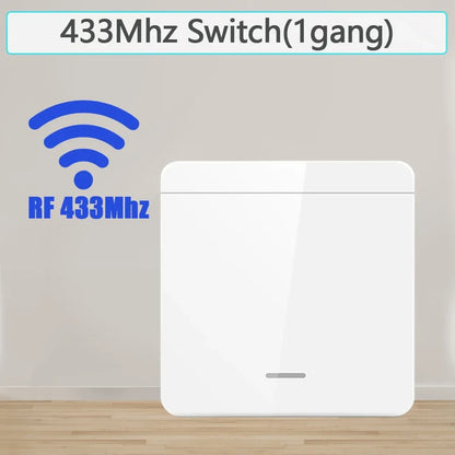 Wireless Light Wall Switch Relay Receiver RF 433Mhz 1/2/3Gang Panel Switch Remote Control Interruptor for LED Lamp 10A 110V 220V