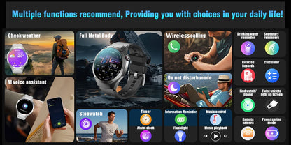 2025 New GT5 Pro Smart Watch Men AMOLED Screen GPS Motion trajectory Heart Rate Monitr Bluetooth Call SmartWatch Waterproof Band