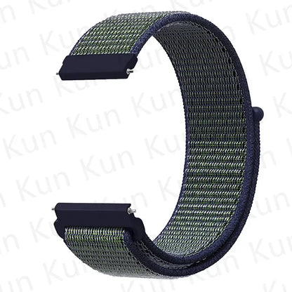 20mm 22mm Band For Samsung Galaxy Watch 6/5/4/5pro/4/6 Classic/active 2 Nylon loop sport bracelet huawei watch GT 4-2-2e-3 Strap