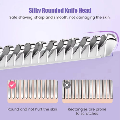 2026 New 2in1 Electric Razor for Women Painless Hair Removal Rechargeable Body Trimmer Underarm Mustache Epilator Shaver