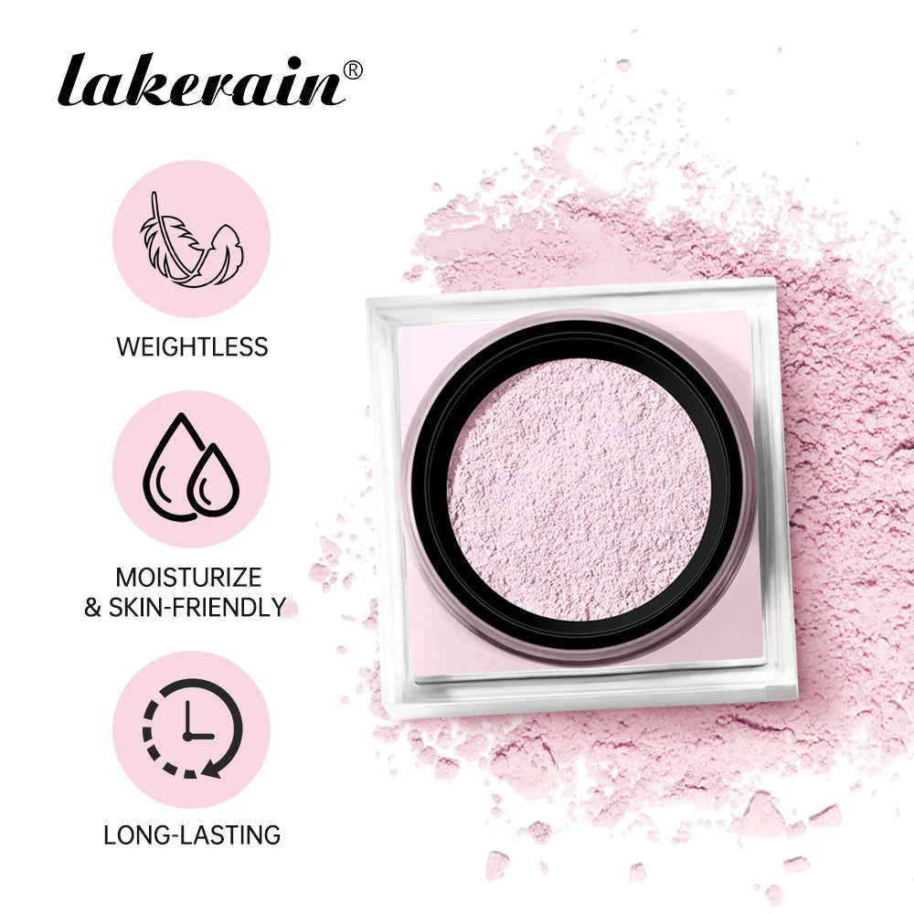 Lakerain Delicate Setting Powder Lasting Without Shedding Makeup Control Oil Locking Moisture Create Zero Pore Base Makeup
