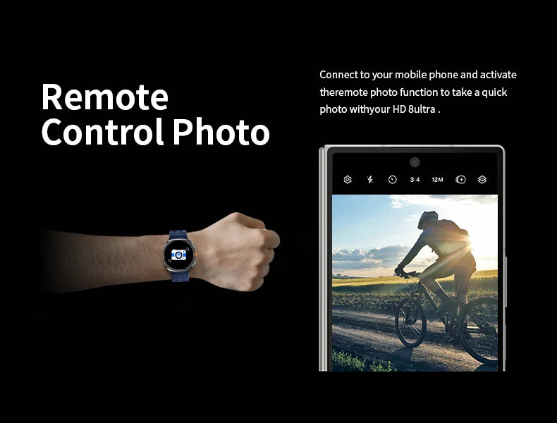 Smart Watch 8 Ultra 2025 Color Matching GPS Compass Smart Watch BT call NFC IP68 Waterproof 4GB Health monitoring Reduction 100%