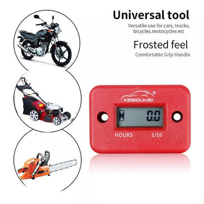 Digital LCD Hour Meter Motor Waterproof Display for Bike Motorcycle ATV Snowmobile Marine Boat Ski Dirt Gas Engine