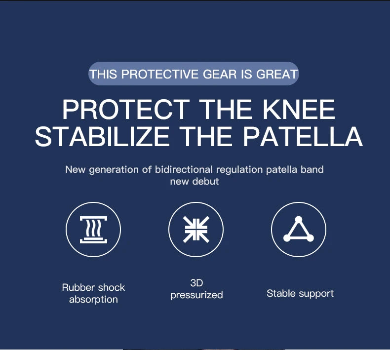 Sports Protection Patellar Strap Basketball Badminton Tennis Cycling Running Protection Support Patellar Pad Shock Absorption