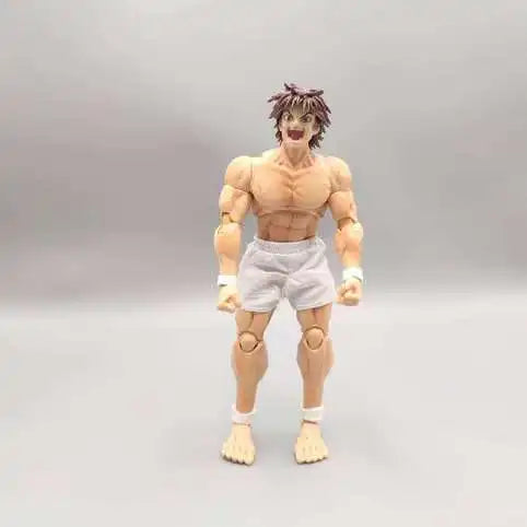 kucikuji 1/12 Scale Anime Baki Hanma Oni Action Figure Real Man Assembly Model Figurine Office Desktop Decoration Ornaments